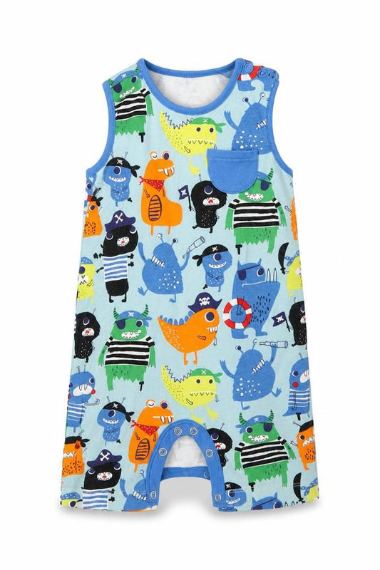 Mini Clube Boys Blue  Cotton Babygrow One-Piece Size 12-18 Months