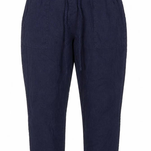M&S Womens Blue  Viscose Bloomer Trousers Size 14 L27 in Regular