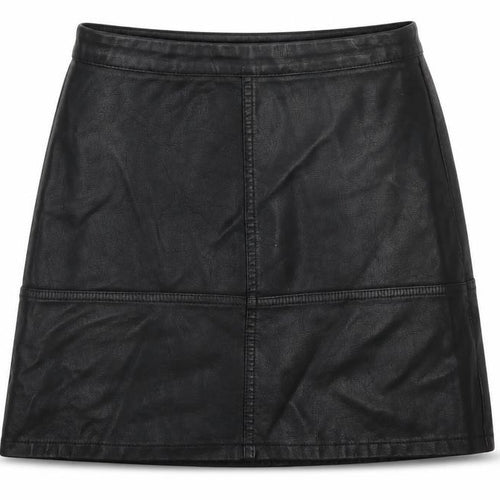 New Look Womens Black  Polyurethane Straight & Pencil Skirt Size 4