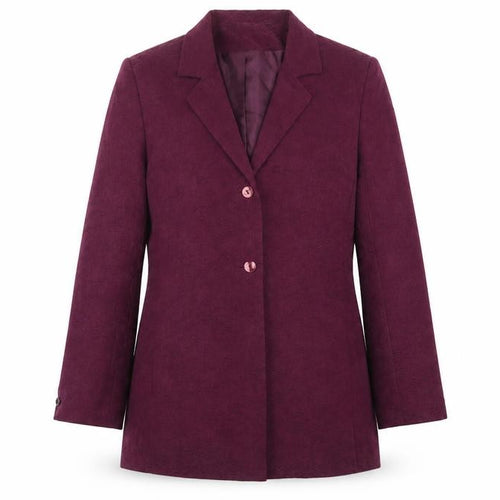 Debenhams Womens Purple Floral Cupro Jacket Suit Jacket Size 14