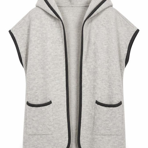 M&S Womens Grey  Acrylic Cardigan Hoodie Size S
