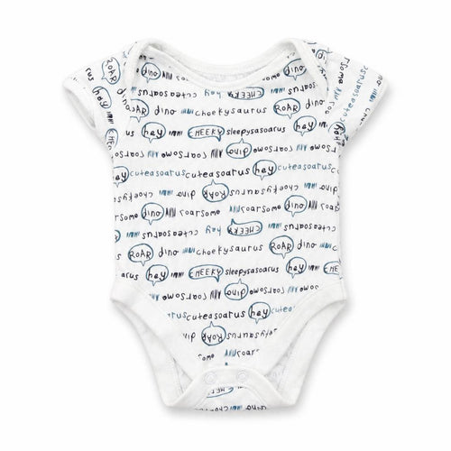 George Baby White Geometric Cotton Romper One-Piece Size 0-3 Months  Snap