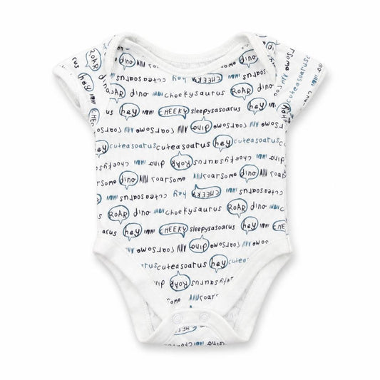 George Baby White Geometric Cotton Romper One-Piece Size 0-3 Months  Snap