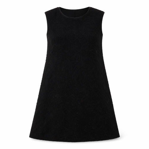 Amaya Womens Black Paisley  A-Line  Size 14  Round Neck