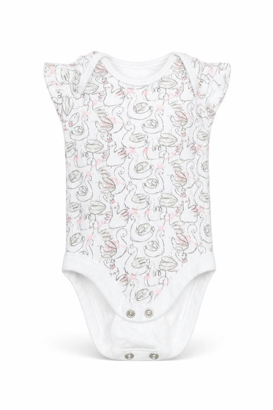 George Baby White  Cotton Romper One-Piece Size 0-3 Months