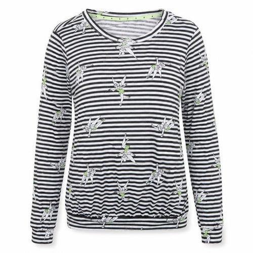 George Womens Black Striped Polyester Top Pyjama Top Size 8   - Disney