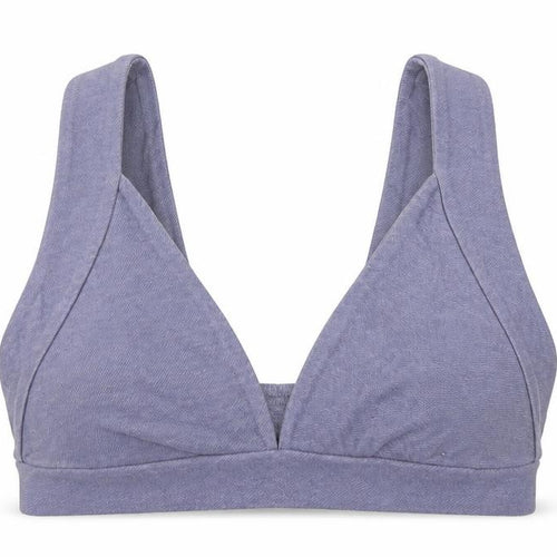 Boohoo Womens Blue  Polyester Cropped Tank Size 8 V-Neck