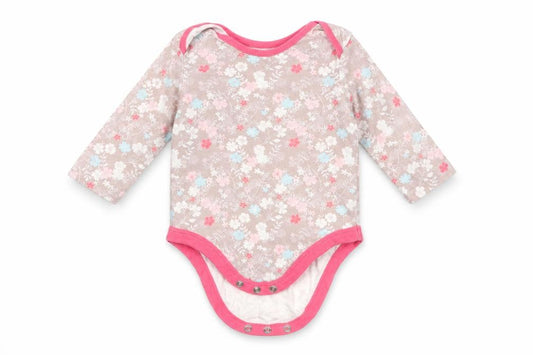 Mini Club Baby Pink Floral Cotton Romper One-Piece Size 6-9 Months