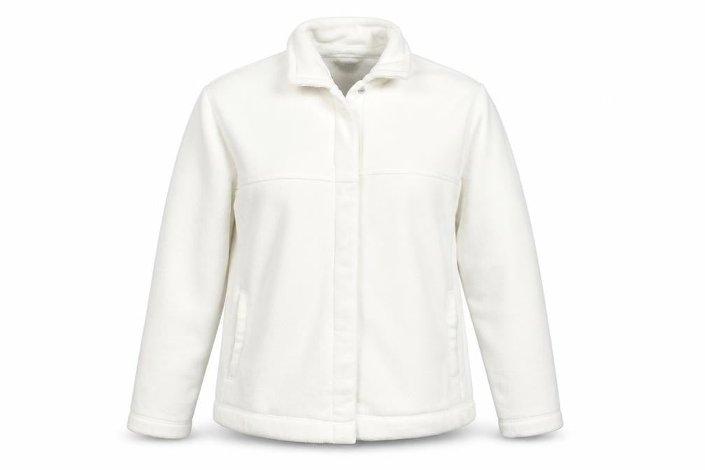 Front view of akal sport women’s white jacket, size M