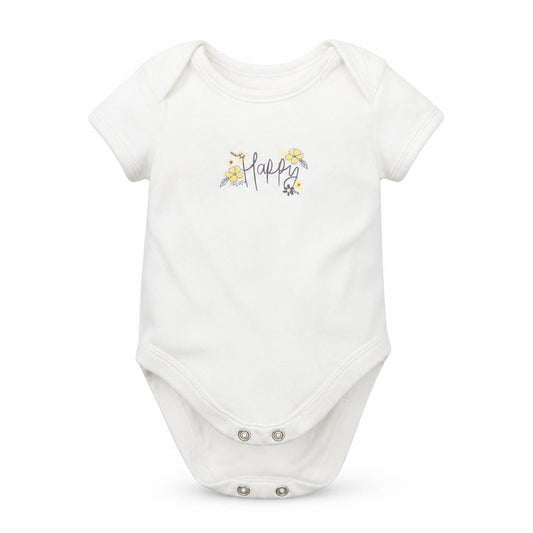 George Boys White  Cotton Romper One-Piece Size 0-3 Months