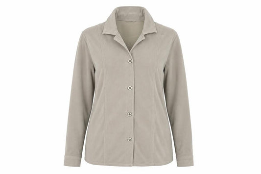 Front view of Klass Collection women’s brown jacket, size UK 10