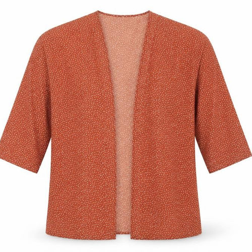 Boohoo Womens Orange V-Neck  Polyester Cardigan Jumper Size M