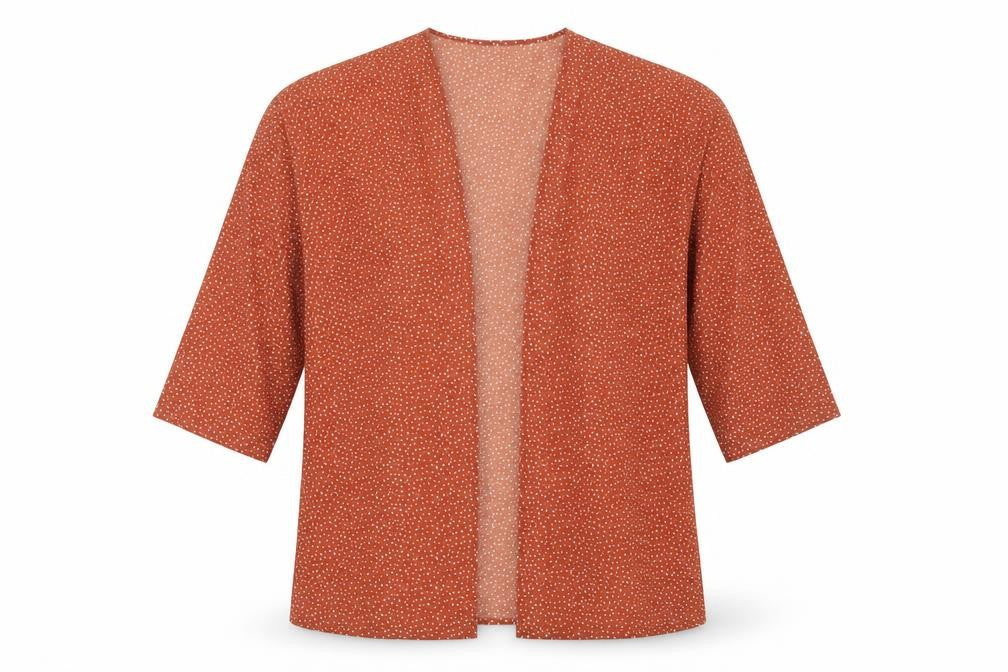Boohoo Womens Orange V-Neck  Polyester Cardigan Jumper Size M