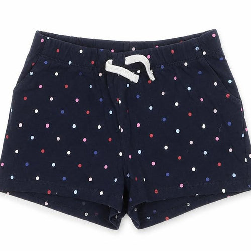 H&M Boys Blue Spotted Cotton Sweat Shorts Size 9-10 Years  Regular