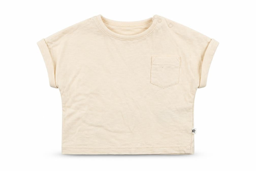 Front view of Next Baby Orange Cotton Basic T-Shirt Size Newborn Crew Neck