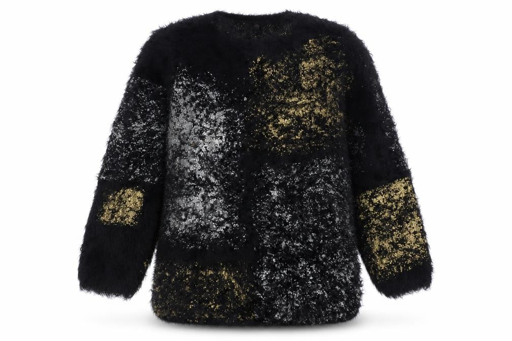 Sweewë Womens Multicoloured Round Neck Polyester Pullover Jumper Size S