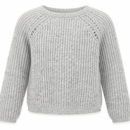H&M Girls Grey Round Neck  Acrylic Pullover Jumper Size 11-12 Years