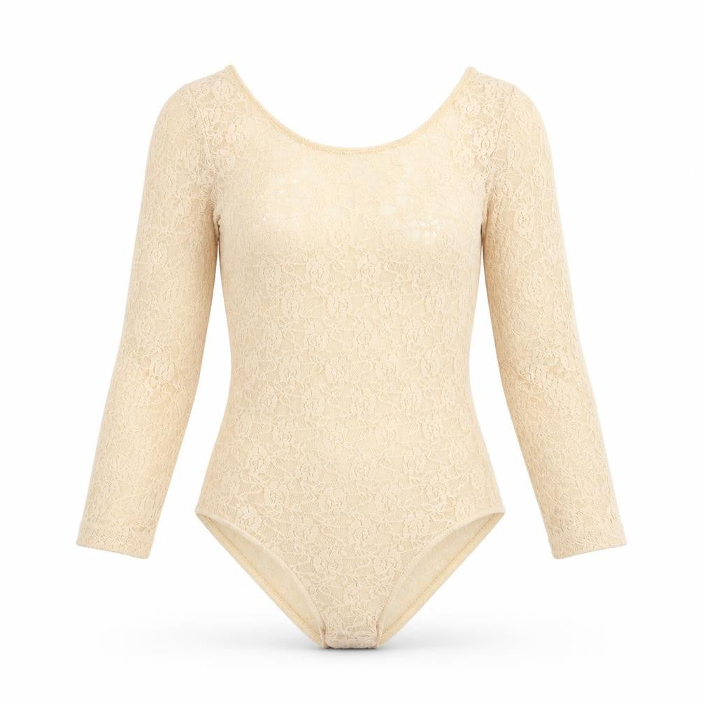 SECRET POSSESIONS Womens Beige Floral Polyamide Bodysuit One-Piece Size 8