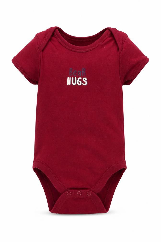 Primark Baby Red  Cotton Leotard One-Piece Size 9-12 Months   - Bear Hugs