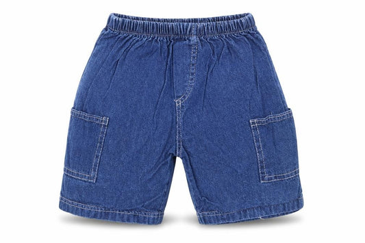 Front view of Preworn Baby Blue 100% Cotton Jogger Jeans, size 18-24, Months