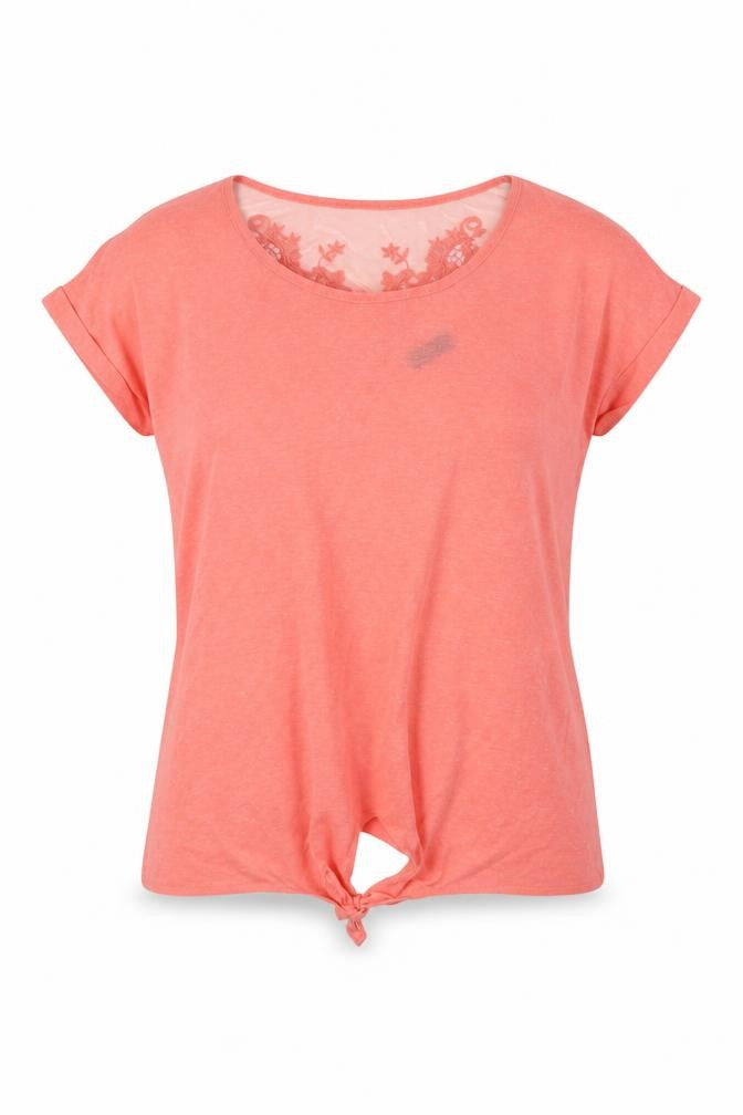 F&F Womens Pink  Polyester Basic Blouse Size 10 Round Neck - la