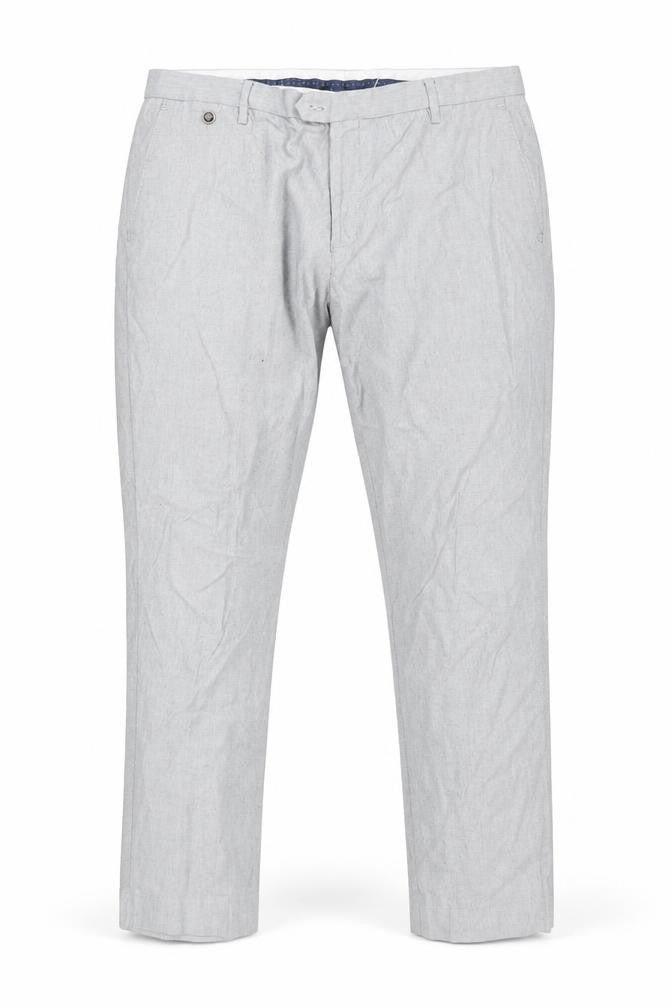 BURTON MENSWEAR Mens Grey  Cotton Dress Pants Trousers Size 36 L27 in Regular