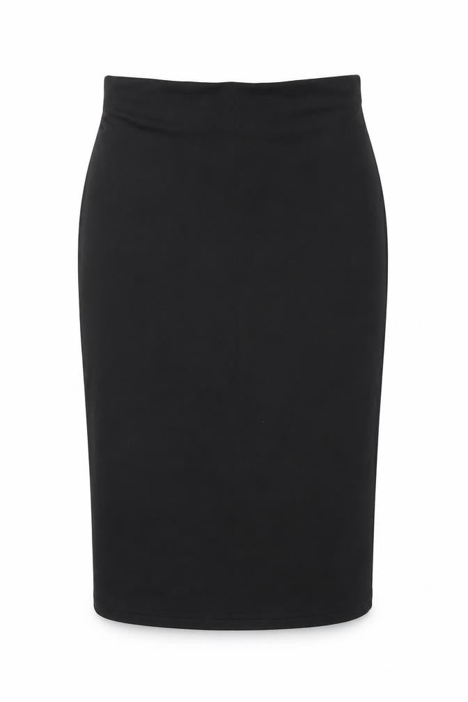 Preworn Womens Black  Polyester Straight & Pencil Skirt Size M