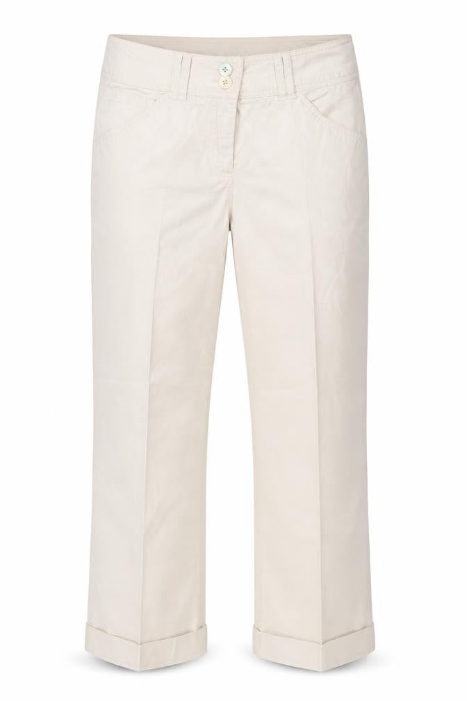 LERROS Womens Beige  Cotton Trousers  Size 12 L24 in Regular