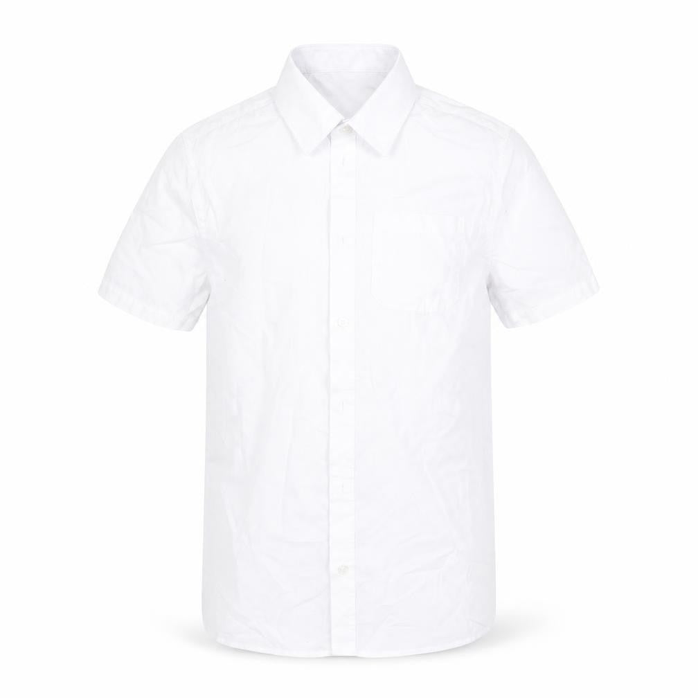 F&F Boys White  Polyester Basic Button-Up Size 13-14 Years Collared