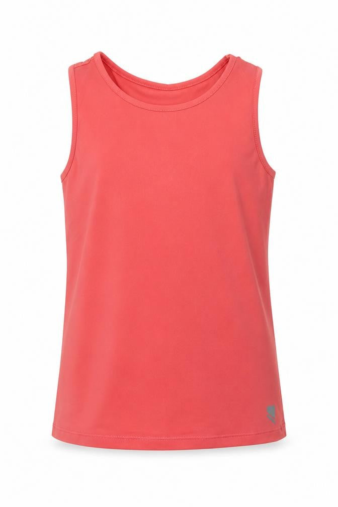 George Girls Pink  Polyester Basic Tank Size 9-10 Years Crew Neck