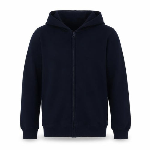 Matalan Girls Blue  Cotton Full Zip Hoodie Size 12 Years  Zip - School Wear