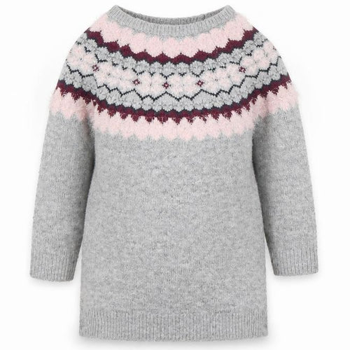 Primark Girls Multicoloured Round Neck Argyle/Diamond Acrylic Pullover Jumper Size 5-6 Years