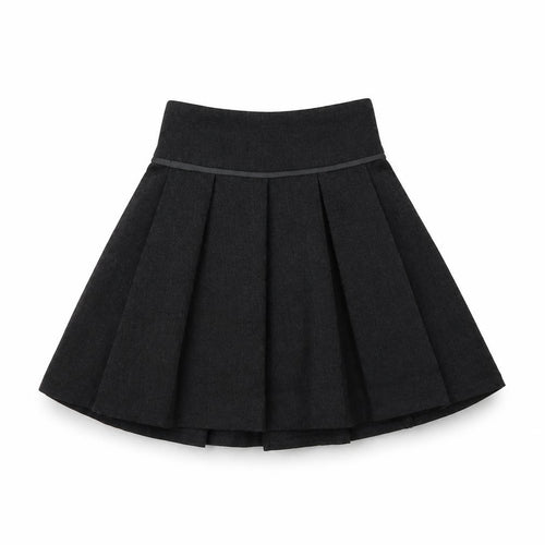 TU Girls Grey  Polyester Pettiskirt Skirt Size 4 Years  Regular Button - School Wear