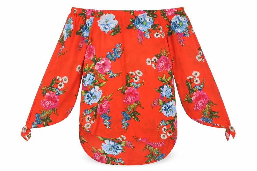 New Look Womens Multicoloured Floral Polyester Basic Blouse Size 10 Boat Neck