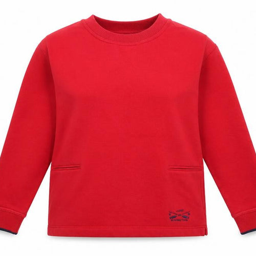 JOIE DE VIURE Womens Red  Polyester Pullover Sweatshirt Size 10