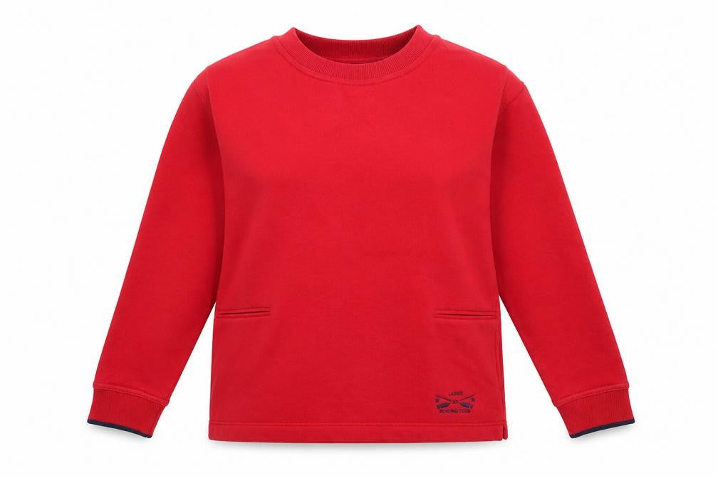JOIE DE VIURE Womens Red  Polyester Pullover Sweatshirt Size 10