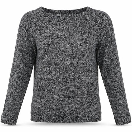 F&F Womens Grey Crew Neck  Acrylic Pullover Jumper Size 10