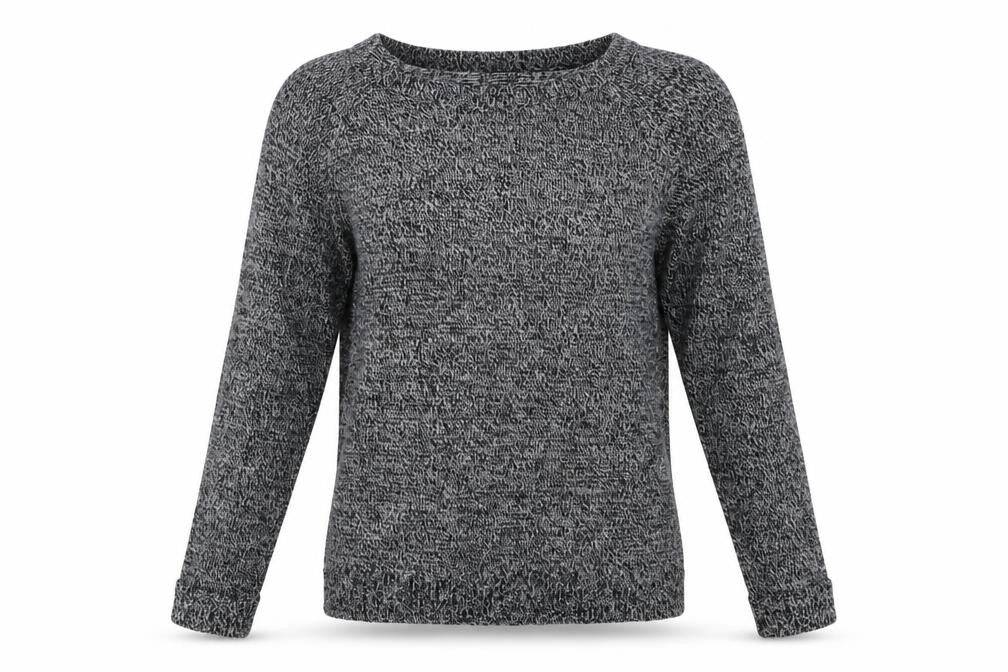 F&F Womens Grey Crew Neck  Acrylic Pullover Jumper Size 10
