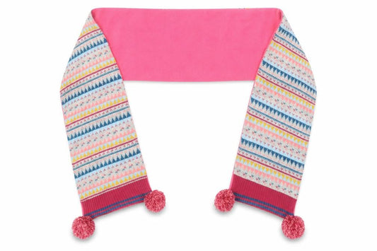 Matalan Girls Pink Geometric Acrylic Scarf Scarves & Wraps One Size