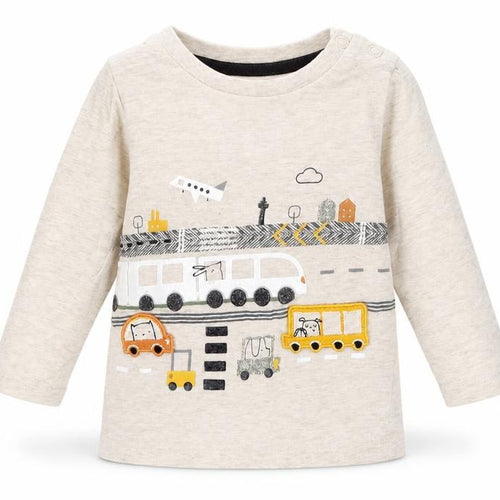 F&F Baby Beige  Cotton Pullover Jumper Size 3-6 Months