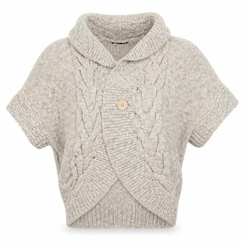 George Womens Beige Collared  Acrylic Cardigan Jumper Size S