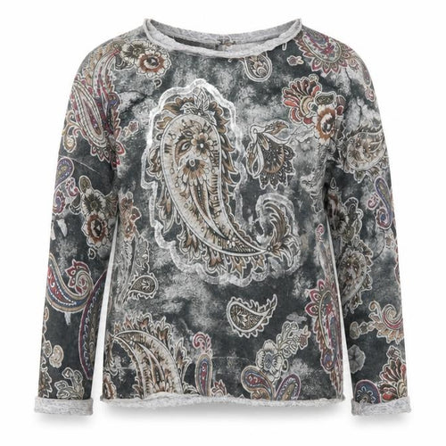 Preworn Womens Multicoloured Round Neck Paisley Viscose Pullover Jumper Size L