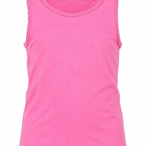 F&F Girls Pink  100% Cotton Basic Tank Size 5-6 Years Round Neck