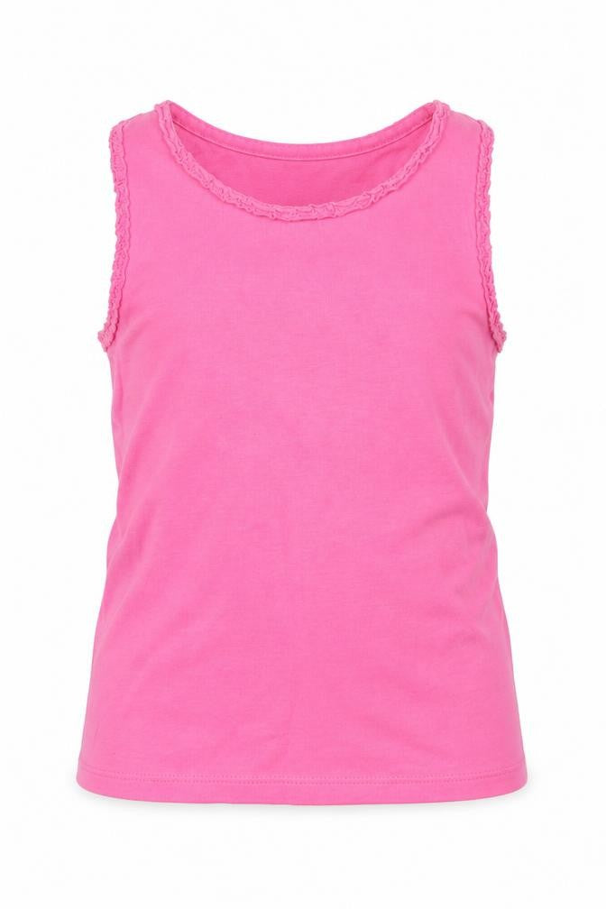 F&F Girls Pink  100% Cotton Basic Tank Size 5-6 Years Round Neck