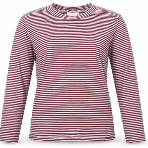 Matalan Girls Purple High Neck Striped Cotton Pullover Jumper Size 13 Years
