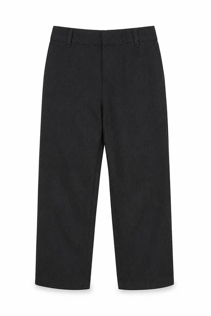 F&F Boys Grey  Polyester Dress Pants Trousers Size 5-6 Years  Regular Hook & Loop - School Wear
