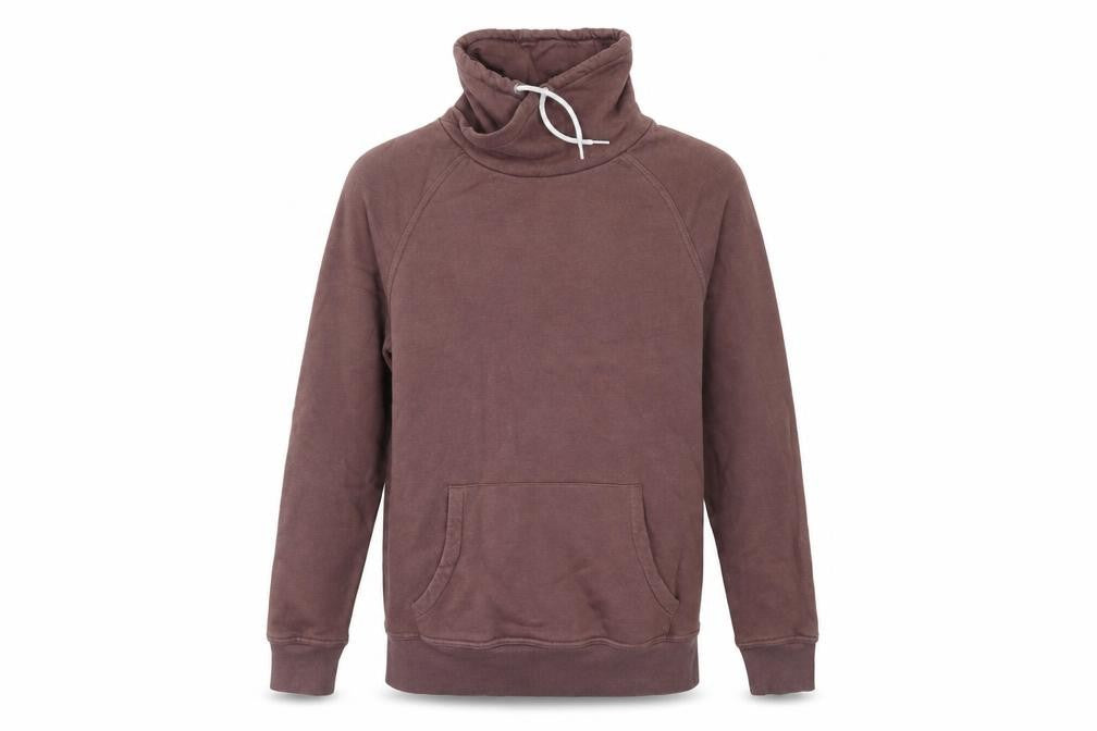 Front view of New Look men’s brown high neck cotton jumper, size S