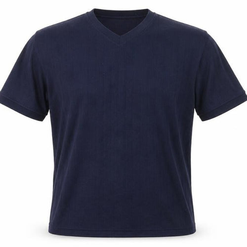 Berkertex Mens Blue  Cotton  T-Shirt Size M V-Neck