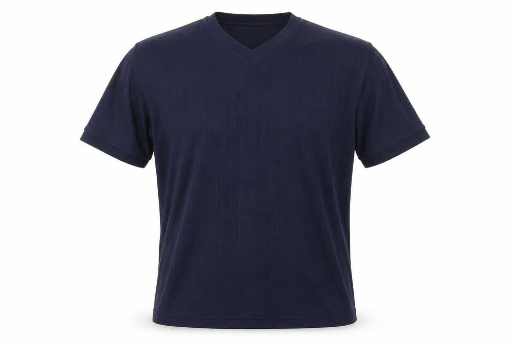 Berkertex Mens Blue  Cotton  T-Shirt Size M V-Neck