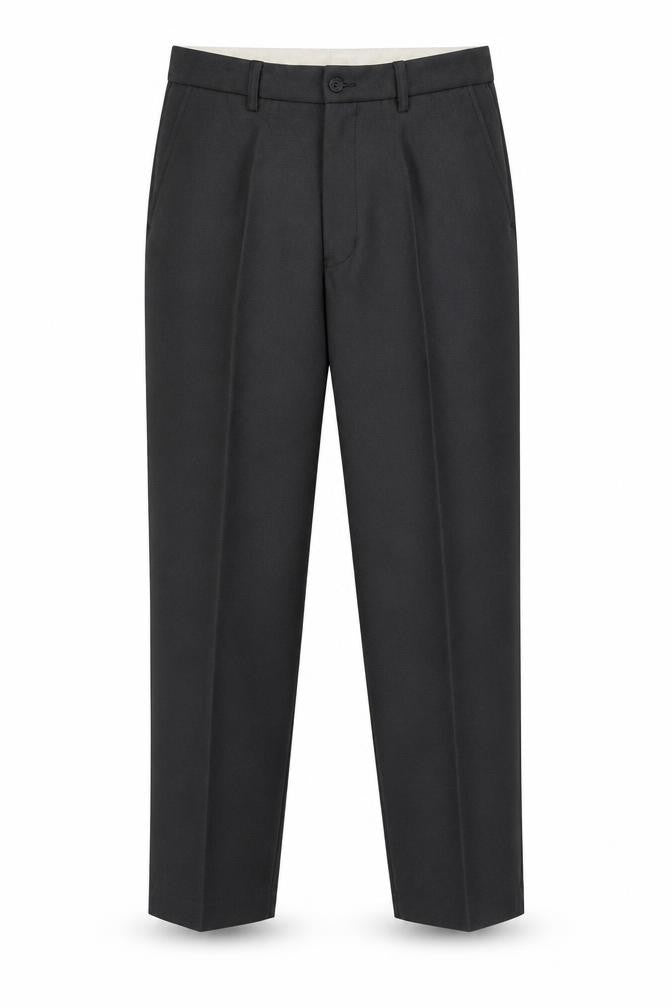 Carabou Mens Grey  Polyester Dress Pants Trousers Size 36 L27 in Regular Button